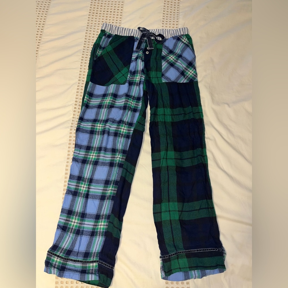 Aerie Blue and Green Pajama Pants Size Small